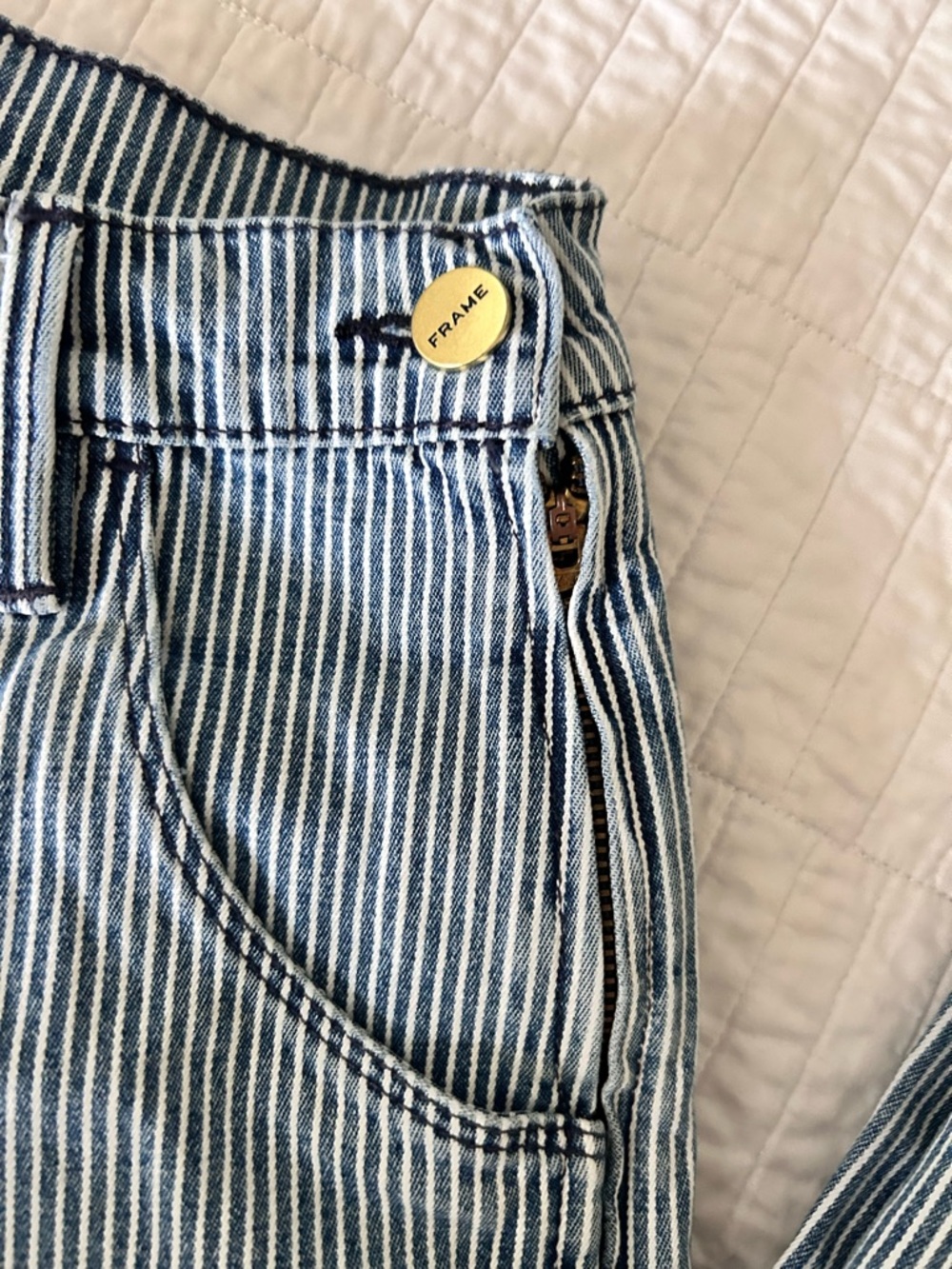 Frame Le Slim Palazzo High Waist Wide Leg Jeans - Picture 3 of 6
